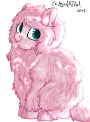 Size: 1518x2048 | Tagged: safe, artist:yukomaussi, oc, oc only, oc:fluffle puff, solo, tongue out