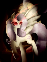 Size: 1500x2000 | Tagged: safe, artist:abletable, fluttershy, g4, female, flutterbat, solo