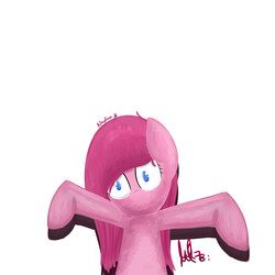 Size: 2500x2500 | Tagged: safe, artist:nadaazahraa, pinkie pie, g4, female, high res, pinkamena diane pie, solo