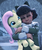 Size: 1872x2250 | Tagged: safe, artist:amfixer, fluttershy, human, pony, g4, 3d, child, cross-eyed, cuddling, cute, eyes closed, gmod, grin, holding a pony, hug, nuzzling, olivia mann, shyabetes, smiling, snow, snowfall, snuggling, squee, team fortress 2, weapons-grade cute, wholesome