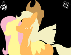 Size: 1617x1252 | Tagged: safe, artist:xaidon, applejack, fluttershy, g4