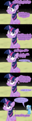 Size: 1200x4498 | Tagged: safe, artist:evil-dec0y, trixie, twilight sparkle, alicorn, pony, comic:trixie vs., g4, comic, female, filly trixie, mare, moon, to the moon, twilight sparkle (alicorn)