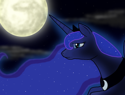 Size: 3684x2805 | Tagged: safe, artist:xxbluefiredragonxx, princess luna, g4, female, high res, mare in the moon, moon, night, solo