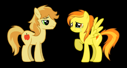 Size: 932x504 | Tagged: safe, artist:3d4d, braeburn, spitfire, earth pony, pegasus, pony, g4, comforting, crying, female, male, shipping, show accurate, spitburn, straight