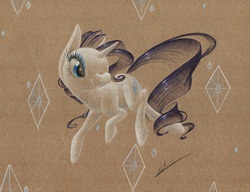 Size: 2088x1607 | Tagged: safe, artist:getchanoodlewet, rarity, g4, female, solo, traditional art