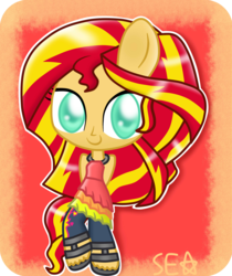 Size: 2049x2442 | Tagged: safe, artist:supererikastar, sunset shimmer, equestria girls, g4, my little pony equestria girls: rainbow rocks, female, high res, ponied up, solo