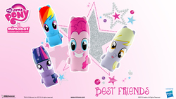 Size: 1920x1080 | Tagged: safe, derpy hooves, pinkie pie, rainbow dash, twilight sparkle, pegasus, pony, g4, female, mare, mimobot, wallpaper