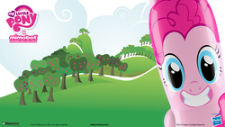 Size: 1920x1080 | Tagged: safe, pinkie pie, g4, mimobot, nightmare fuel, wallpaper