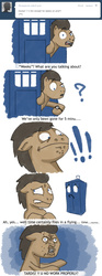 Size: 1008x2714 | Tagged: safe, doctor whooves, time turner, g4, ask, askdrwhooves, comic, male, solo, tardis, tumblr