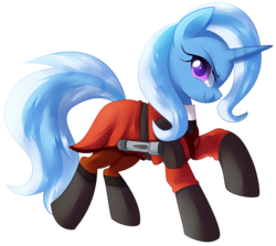 Size: 2593x2312 | Tagged: safe, artist:xnightmelody, trixie, pony, unicorn, g4, crossover, female, high res, jedi, lightsaber, mare, simple background, solo, star wars, star wars: knights of the old republic