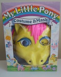 Size: 873x1104 | Tagged: safe, skydancer, g1, ben cooper, clothes, costume, hoers, hoers mask, irl, mask, merchandise, nightmare fuel, photo