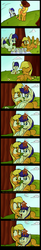 Size: 1000x6048 | Tagged: safe, artist:january3rd, applejack, oc, oc:constance everheart, g4, canon x oc, comic, female, hat, male, picnic, ship:everjack, shipping, straight