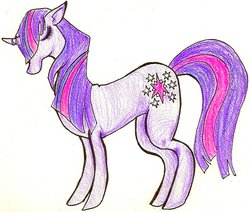 Size: 812x688 | Tagged: safe, artist:awesome-pants, twilight sparkle, g4, female, solo, traditional art