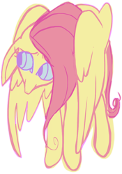 Size: 431x614 | Tagged: safe, artist:awesome-pants, fluttershy, g4, abstract, female, solo