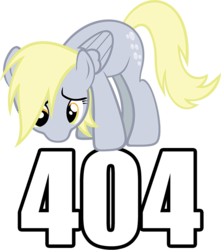 Size: 640x723 | Tagged: safe, derpy hooves, pegasus, pony, g4, 404, female, http status code, mare, sad, solo, website