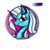 Size: 500x500 | Tagged: safe, trixie, pony, unicorn, g4, female, limited palette, mare, solo