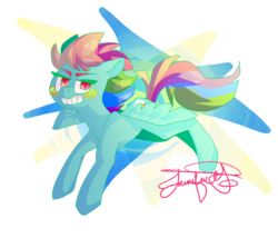 Size: 700x600 | Tagged: safe, artist:conej0s, artist:ghostypudding, rainbow dash, g4, female, grin, solo