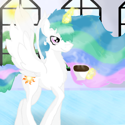 Size: 950x951 | Tagged: safe, artist:chanceyb, princess celestia, alicorn, pony, g4, female, solo