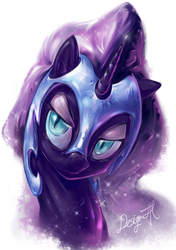 Size: 620x881 | Tagged: dead source, safe, artist:php94, nightmare moon, pony, g4, bust, female, solo