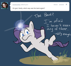Size: 667x618 | Tagged: safe, artist:raritybeingdraggedtoherdestiny, rarity, g4, ask, female, magic, rariquest, solo, tumblr