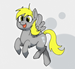 Size: 565x520 | Tagged: safe, artist:kukku pu, derpy hooves, pegasus, pony, g4, female, mare, pixiv, solo