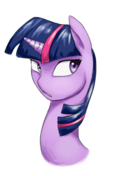 Size: 800x1200 | Tagged: safe, artist:tipsie, twilight sparkle, g4, bust, female, simple background, solo, transparent background
