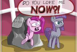 Size: 1265x859 | Tagged: safe, artist:trace-101, maud pie, pinkie pie, g4, duo, pinkamena diane pie