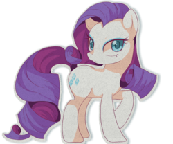 Size: 600x500 | Tagged: safe, artist:swirl-draws, rarity, earth pony, pony, g4, earth pony rarity, female, race swap, solo