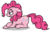 Size: 1400x900 | Tagged: safe, artist:jordo76, pinkie pie, g4, female, messy hair, messy mane, prone, solo, tired
