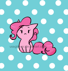 Size: 463x486 | Tagged: safe, artist:usagilovex, pinkie pie, g4, chibi, cute, diapinkes, female, looking at you, solo