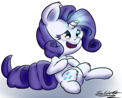 Size: 980x786 | Tagged: safe, artist:schizophrenicghost, rarity, pony, unicorn, g4, female, glowing horn, horn, mare, signature, simple background, solo, transparent background