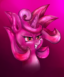 Size: 1983x2399 | Tagged: safe, artist:gezawatt, oc, oc only, oc:glossy bubblegum, pony, unicorn, female, grin, mare, smiling, solo