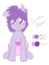 Size: 960x1280 | Tagged: safe, artist:omufilly, oc, oc only, pony, blushing, clean, colt, diaper, male, sissy, solo