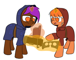 Size: 1334x1038 | Tagged: safe, artist:neuro, oc, oc only, oc:tangerine, fallout equestria, fallout equestria: memories, clothes, levitation, robe