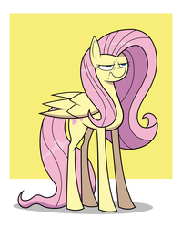 Size: 1200x1500 | Tagged: safe, artist:citrusking46, fluttershy, g4, annoyed, female, solo