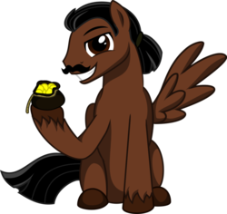 Size: 1024x967 | Tagged: safe, artist:madzik0107, pony, bag, bits, gothic(video game), ponified, solo