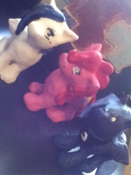 Size: 720x960 | Tagged: safe, artist:luna4994, pinkie pie, princess luna, rarity, g4, clay, sculpture