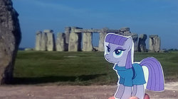 Size: 1024x575 | Tagged: safe, artist:formuladash, maud pie, g4, female, ponies around the world, solo, stonehenge