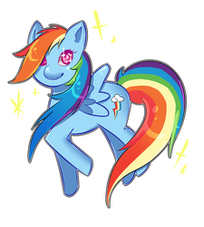 Size: 1024x1138 | Tagged: safe, artist:ketsuekitouji, rainbow dash, g4, female, solo