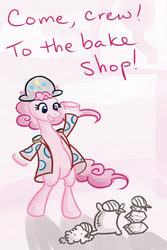 Size: 467x700 | Tagged: safe, artist:alipes, madame leflour, pinkie pie, rocky, sir lintsalot, ask pinkie pierate, g4, ask, pirate, tumblr