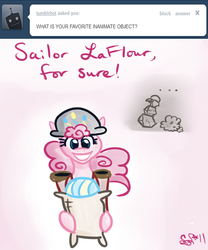 Size: 500x600 | Tagged: safe, artist:alipes, madame leflour, pinkie pie, rocky, sir lintsalot, ask pinkie pierate, g4, ask, pirate, tumblr