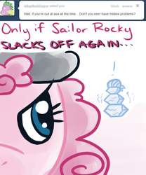 Size: 500x600 | Tagged: safe, artist:alipes, pinkie pie, rocky, ask pinkie pierate, g4, ask, pirate, tumblr