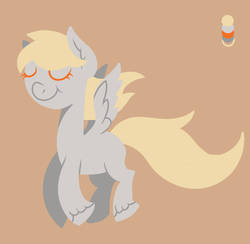 Size: 765x748 | Tagged: safe, artist:rizzych, derpy hooves, pegasus, pony, g4, color palette challenge, female, mare, simple background, solo