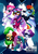 Size: 512x723 | Tagged: safe, artist:pepooni, applejack, fili-second, fluttershy, mistress marevelous, pinkie pie, radiance, rainbow dash, rarity, saddle rager, twilight sparkle, zapp, alicorn, pony, g4, my little pony: friendship is magic, power ponies (episode), female, mane six, mare, masked matter-horn costume, power ponies, twilight sparkle (alicorn)