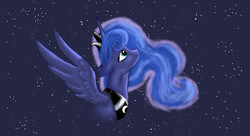 Size: 1378x748 | Tagged: safe, artist:monaneczka13, princess luna, g4, female, solo