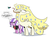 Size: 1024x764 | Tagged: safe, artist:catfood-mcfly, screwball, oc, oc:princess ataxia, alicorn, fly, pony, g4, clothes, dialogue, silly, suit, tentacle tongue, tongue out, wat