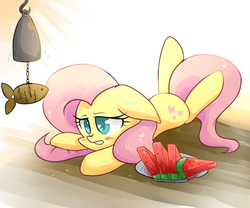 Size: 1800x1500 | Tagged: dead source, safe, artist:joycall6, fluttershy, pegasus, pony, g4, anatomically incorrect, female, incorrect leg anatomy, lying, solo, watermelon