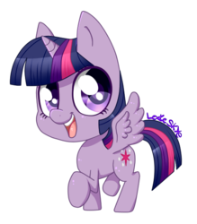 Size: 486x556 | Tagged: safe, artist:lexieskye, part of a set, twilight sparkle, alicorn, pony, g4, chibi, female, mare, simple background, solo, transparent background, twilight sparkle (alicorn)