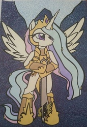 Size: 556x811 | Tagged: artist needed, source needed, safe, princess celestia, pony, fall of the crystal empire, g4, season 5, armor, bipedal, crossover, female, optimus prime, solo, standing, sword, transformers, transformers age of extinction, warrior celestia