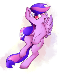 Size: 600x640 | Tagged: safe, artist:bunsiebox, oc, oc only, oc:moonlight blossom, pegasus, pony, female, mare, solo